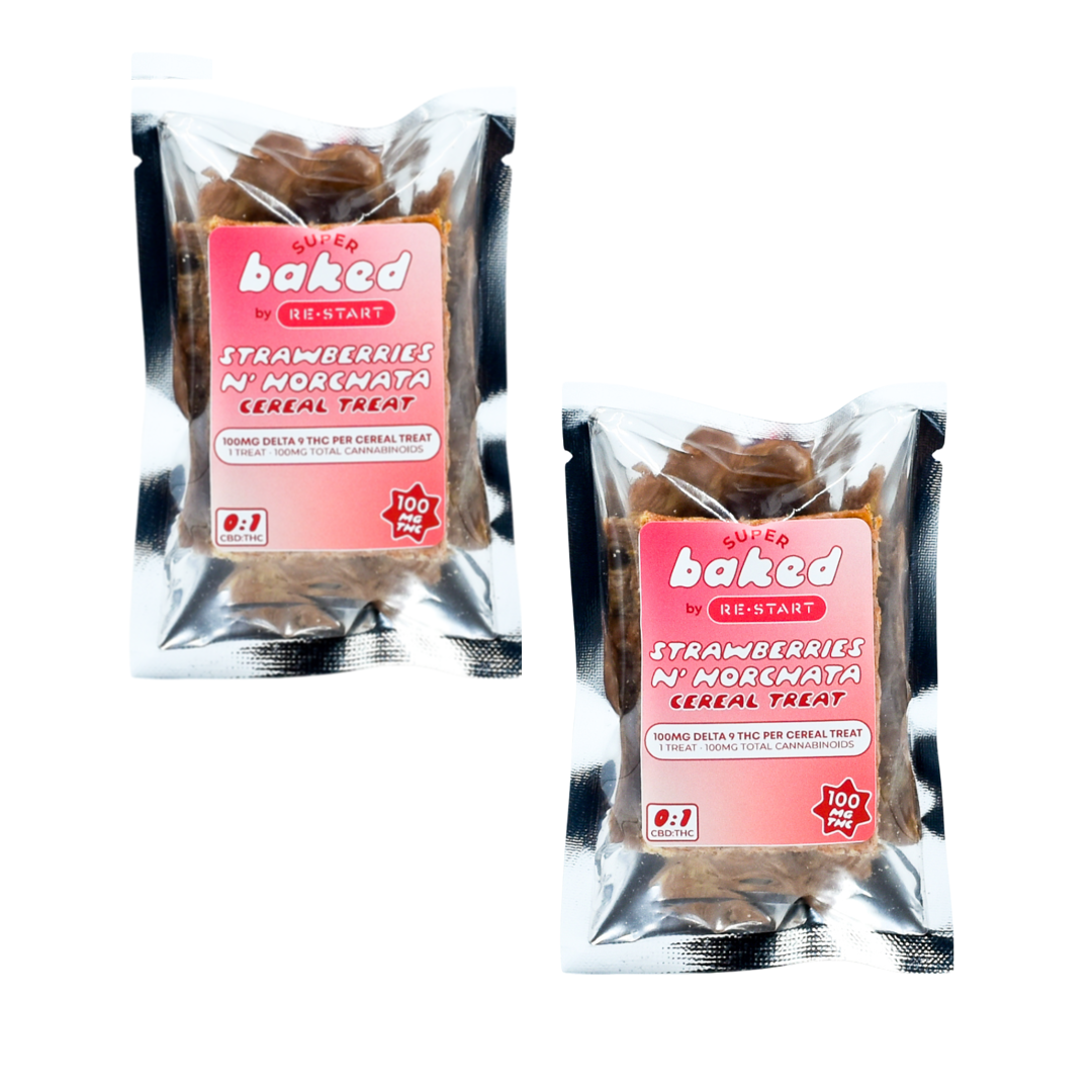 Delta 9 THC Baked Goods (420 Special Save 25%) / 100MG Horchata Cereal Treat 100MG 2/ct (Reg. Price $36)